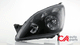 D-Motoring - Headlights - Black Housing - Smoked Lens - Clear Corner - Plug-n-Play - Pair - 05-06 Honda CRV - 2