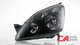 D-Motoring - Headlights - Black Housing - Smoked Lens - Clear Corner - Plug-n-Play - Pair - 05-06 Honda CRV - 2