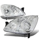 D-Motoring - Headlights - Chrome Housing - Clear Corner - Plug-n-Play - Pair - 05-06 Honda CRV - 1