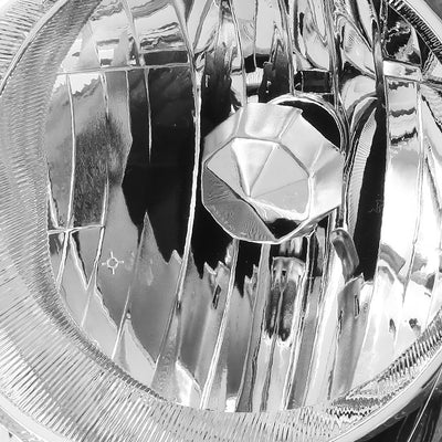 D-Motoring - Headlights - Chrome Housing - Clear Corner - Plug-n-Play - Pair - 05-06 Honda CRV - 2
