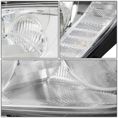 D-Motoring - Headlights - Chrome Housing - Clear Corner - Plug-n-Play - Pair - 05-06 Honda CRV - 3