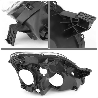 D-Motoring - Headlights - Chrome Housing - Clear Corner - Plug-n-Play - Pair - 05-06 Honda CRV - 4