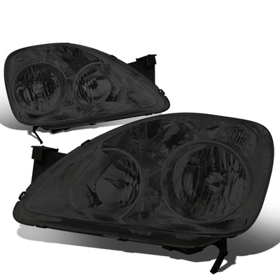 D-Motoring - Headlights - Smoked Lens - Clear Corner - Plug-n-Play - Pair - 05-06 Honda CRV - 1