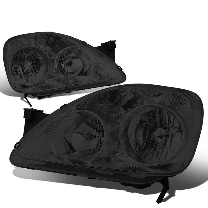 D-Motoring - Headlights - Smoked Lens - Clear Corner - Plug-n-Play - Pair - 05-06 Honda CRV - 1