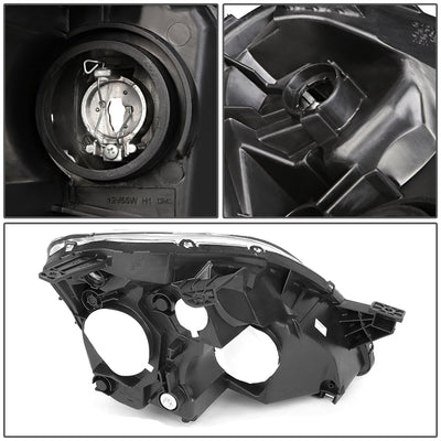 D-Motoring - Headlights - Smoked Lens - Clear Corner - Plug-n-Play - Pair - 05-06 Honda CRV - 5