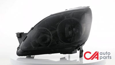 D-Motoring - Headlights - Smoked Lens - Clear Corner - Plug-n-Play - Pair - 05-06 Honda CRV - 2