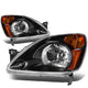 D-Motoring - Headlights - Black Housing - Amber Corner - Plug-n-Play - Pair - 02-04 Honda CR-V - 1