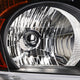 D-Motoring - Headlights - Black Housing - Amber Corner - Plug-n-Play - Pair - 02-04 Honda CR-V - 2