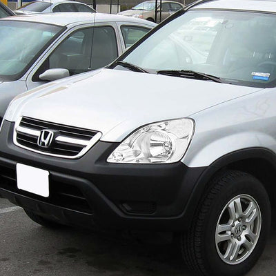 D-Motoring - Headlights - Chrome Housing - Clear Lens - Clear Corner - Plug-n-Play - Pair - 02-04 Honda CR-V - 4