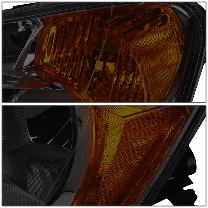 D-Motoring - Headlights - Smoked Lens - Amber Corner - Plug-n-Play - Pair - 02-04 Honda CR-V - 5