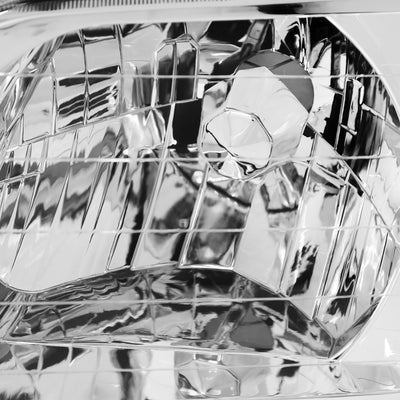 D-Motoring - Headlights - Chrome Housing - Clear Corner - Plug-n-Play - Pair - 97-01 Honda CRV - 3