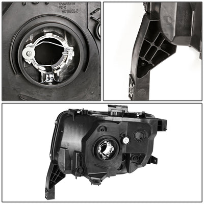 D-Motoring - Headlights - Chrome Housing - Clear Lens - Clear Corner - Plug-n-Play - Pair - 03-08 Honda Element - 5