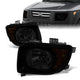 03-08 Honda Element Headlights - Smoked Housing - Smoked Lens - Amber Corner - Plug-n-Play - Pair