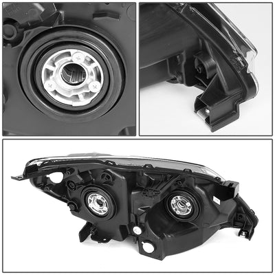 D-Motoring - 08-10 Honda Odyssey Headlights - Clear Lens - Clear Corner - Plug-n-Play - Pair - 4
