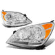 D-Motoring - Headlights - Chrome Housing - Clear Lens - Amber Corner - Plug-n-Play - Pair - 08-10 Honda Odyssey - 1