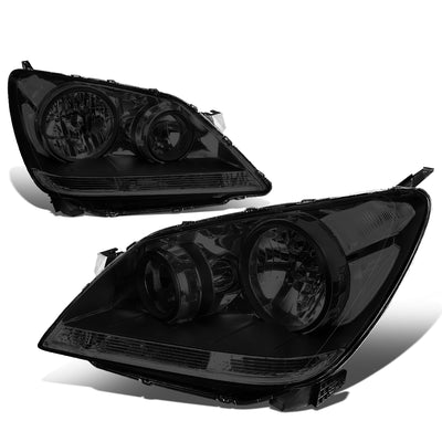 D-Motoring - Headlights - Smoked Lens - Clear Corner - Plug-n-Play - Pair - 08-10 Honda Odyssey - 1