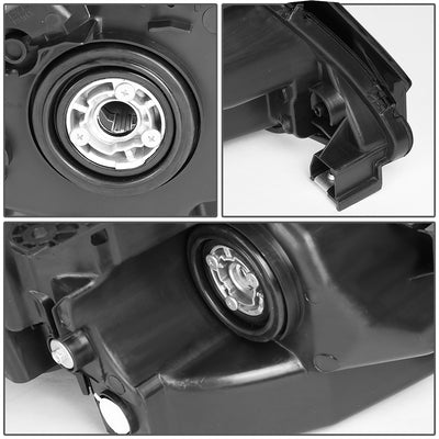 D-Motoring - Headlights - Smoked Lens - Clear Corner - Plug-n-Play - Pair - 08-10 Honda Odyssey - 5