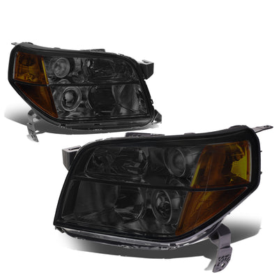 D-Motoring - Headlights - Smoked Lens - Amber Corner - Projector - Plug-n-Play - Pair - 06-08 Honda Pilot - 4