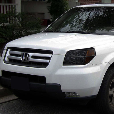 D-Motoring - Headlights - Smoked Lens - Amber Corner - Projector - Plug-n-Play - Pair - 06-08 Honda Pilot - 6
