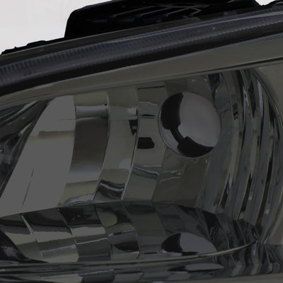 D-Motoring - Headlights - Smoked Lens - Clear Corner - Plug-n-Play - Pair - 06-08 Honda Pilot - 2