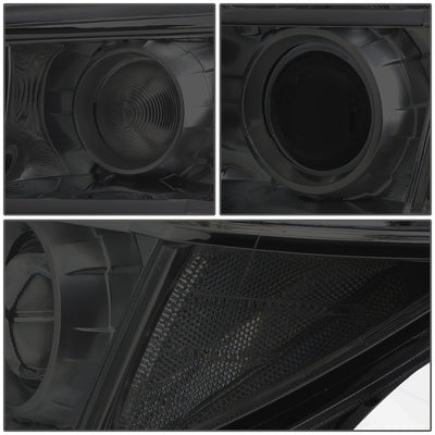 D-Motoring - Headlights - Smoked Lens - Clear Corner - Plug-n-Play - Pair - 06-08 Honda Pilot - 3