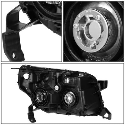 D-Motoring - Headlights - Smoked Lens - Clear Corner - Plug-n-Play - Pair - 06-08 Honda Pilot - 4