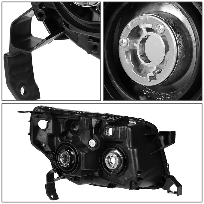 D-Motoring - Headlights - Smoked Lens - Clear Corner - Plug-n-Play - Pair - 06-08 Honda Pilot - 4