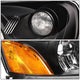 D-Motoring - Headlights - Black Housing - Amber Corner - Plug-n-Play - Pair - 03-05 Honda Pilot - 3