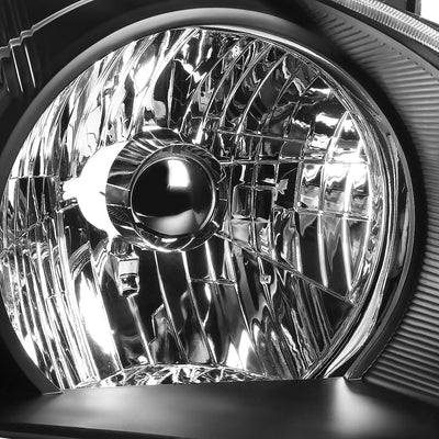 D-Motoring - Headlights - Black Housing - Clear Corner - Plug-n-Play - Pair - 03-05 Honda Pilot - 3