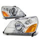 D-Motoring - Headlights - Chrome Housing - Amber Corner - Plug-n-Play - Pair - 03-05 Honda Pilot - 1