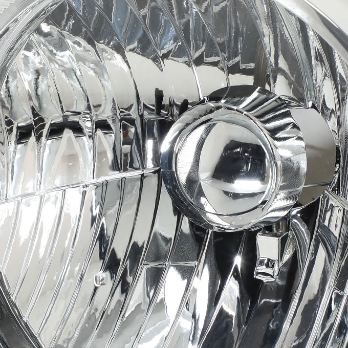 D-Motoring - Headlights - Chrome Housing - Clear Corner - Plug-n-Play - Pair - 03-05 Honda Pilot - 2