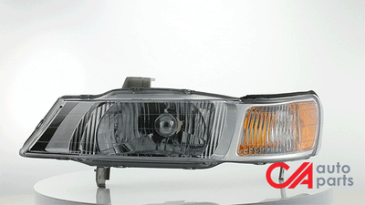D-Motoring - Headlights - Chrome Housing - Amber Corner - Plug-n-Play - Pair - 99-04 Honda Odyssey - 2