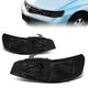 99-04 Honda Odyssey Headlights - Smoked Housing - Smoked Lens - Clear Corner - Plug-n-Play - Pair