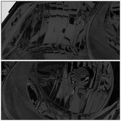 D-Motoring - Headlights - Smoked Lens - Clear Corner - Plug-n-Play - Pair - 07-09 Hyundai Elantra - 3