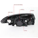 D-Motoring - Headlights - Smoked Lens - Clear Corner - Plug-n-Play - Pair - 07-09 Hyundai Elantra - 6