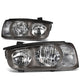 D-Motoring - Headlights - Black Housing - Clear Lens - Clear Corner - Plug-n-Play - Pair - 01-03 Hyundai Elantra - 1