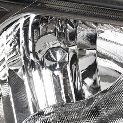 D-Motoring - Headlights - Black Housing - Clear Lens - Clear Corner - Plug-n-Play - Pair - 01-03 Hyundai Elantra - 3