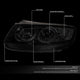 D-Motoring - 07-12 Hyundai Santa FeHeadlights - Smoked Housing - Clear Corner - Projector - Plug-n-Play - Pair - 2