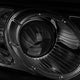 D-Motoring - 07-12 Hyundai Santa FeHeadlights - Smoked Housing - Clear Corner - Projector - Plug-n-Play - Pair - 3