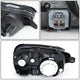 D-Motoring - Headlights - Chrome Housing - Clear Corner - Plug-n-Play - Pair - 03-06 Hyundai Santa Fe - 4