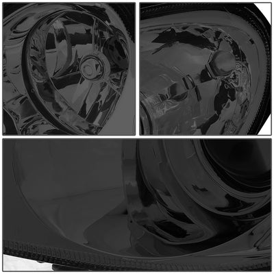 D-Motoring - Headlights - Smoked Housing - Smoked Lens - Clear Corner - Plug-n-Play - Pair - 02-05 Hyundai Sonata - 4