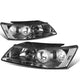 D-Motoring - Headlights - Black Housing - Clear Corner - Projector - Plug-n-Play - Pair - 06-08 Hyundai Sonata - 1