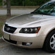 D-Motoring - Headlights - Smoked Lens - Amber Corner - Projector - Plug-n-Play - Pair - 06-08 Hyundai Sonata - 5