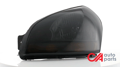 D-Motoring - Headlights - Smoked Lens - Amber Corner - Plug-n-Play - Pair - 05-09 Hyundai Tucscon - 2