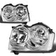 D-Motoring - Headlights - Chrome Housing - Clear Lens - Plug-n-Play - Pair - 05-07 Jeep Grand Cherokee - 1