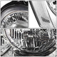 D-Motoring - Headlights - Chrome Housing - Clear Lens - Plug-n-Play - Pair - 05-07 Jeep Grand Cherokee - 4