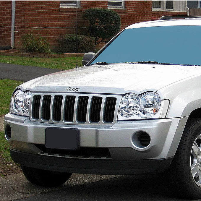 D-Motoring - Headlights - Chrome Housing - Clear Lens - Plug-n-Play - Pair - 05-07 Jeep Grand Cherokee - 7