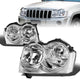 05-07 Jeep Grand Cherokee Headlights - Chrome Housing - Clear Lens - Plug-n-Play - Pair