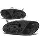 D-Motoring - Headlights - Smoked Housing - Smoked Lens - Clear Corner - Plug-n-Play - Pair - 98-01 Kia Sephia - 1