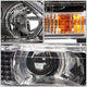 D-Motoring - Headlights - Black Housing - Amber Corner - Plug-n-Play - Pair - 99-03 Lexus RX300 - 4